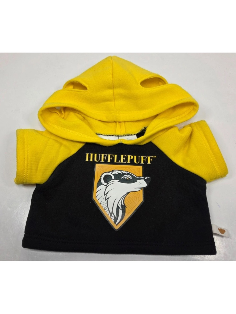 Build-A-Bear Harry Potter Hufflepuff Hoodie Wizarding World Yellow Black HTF